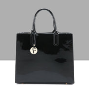 Patent leather handbag bright face mother bag