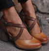 High Heel Pointed Toe Belt Buckle Thick Shoes