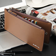 Baellerry Leisure Card Long Wallet cross pattern multi-functional ultra-thin bank card bag