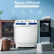 SPJ 13kg Twin Tub Washing Machine - White (5YRs WRTY)