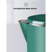 Pixel 2.5 Liters Electric Kettle Stainless Steel Anti Scalding Automatic Power Off - Dark Green