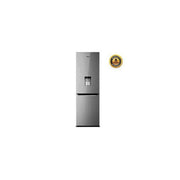 Hisense 341 Liters Double Door Bottom Freezer (Defrost) With Dispenser - Silver (3YRS WRNTY)