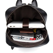 Leather backpack