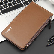 Baellerry Leisure Card Long Wallet cross pattern multi-functional ultra-thin bank card bag