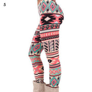 Fashion Women's Leggings Pants Print High Waist Leggings Happy Christmas Party Long Pants 18 Color Ladies Xmas Trousers