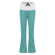 European and American stitching yoga trousers outdoor casual wide leg pants