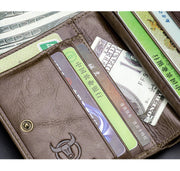 First layer cowhide men's leather wallet