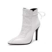 Short Pointed Toe Knight Boots Thin High-heel Boots
