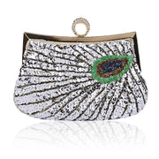 Dinner Bag Peacock Handmade Beaded Ring