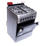 Blueflame 60cm X 60cm S6040GRFP Full Gas Cooker ( Made In Turkey )- Stainless Steel (3YR WRNTY)