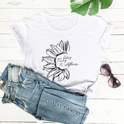 You Belong Among The Wildflower Crew Neck Short Sleeve