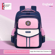 Primary School Student Waterproof Spine Protection Waist Support Large Capacity Backpack Oxford Cloth For Boys And Girls