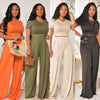 Fashion Casual Wide Leg Two-piece Set