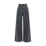 New Street Temperament Wild Lace Loose Suit Trousers