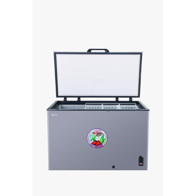 SPJ 560 Litres Hard Top Double Door Deep Freezer – Grey – (5 YR WRNTY)