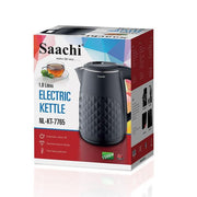 Saachi 1.8L Electric Kettle Double Wall NL-KT-7765 With Boil Dry Protection & Auto-Shut Off ? Black (1 YR WRNTY)