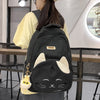 Japanese Cute Cat College Style Large Capacity Schoolbag