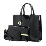 Patent leather handbag bright face mother bag