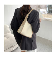 Female Summer New Stitching Shoulder Handbag Fashion All-match Niche High Sense Underarm Bag