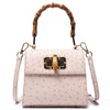 Trapezoid bamboo handbag
