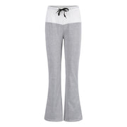 European and American stitching yoga trousers outdoor casual wide leg pants