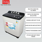 Onida Plus 7kg Twin Tub Washing Machine(2 Yrs WRTY)