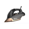 SPJ Multifunctional Steam Iron For Crisp Clothes - Ceramic Coated Soleplate, Steam Burst, Spray, Dry Function With Overheat Protection & Self-Cleaning Feature 3100w SIX-BLCS08 - Black & Gold