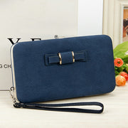 New Korean version of women's wallet in the long money bag butterfly knot lunch box woman bag tide