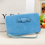 New Korean version of women's wallet in the long money bag butterfly knot lunch box woman bag tide