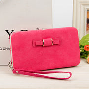 New Korean version of women's wallet in the long money bag butterfly knot lunch box woman bag tide