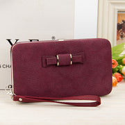 New Korean version of women's wallet in the long money bag butterfly knot lunch box woman bag tide