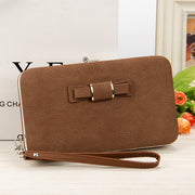 New Korean version of women's wallet in the long money bag butterfly knot lunch box woman bag tide