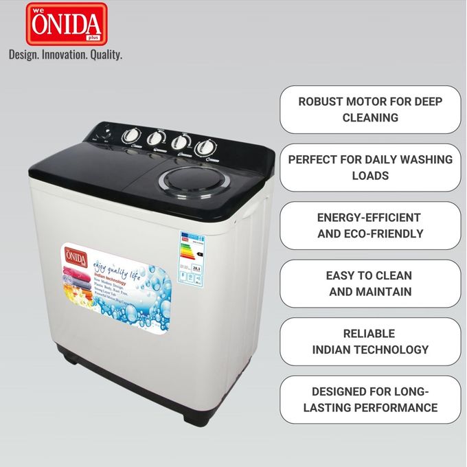 Onida Plus 7Kg Twin Tub Washing Machine(2 Yrs WRTY)