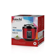 Saachi Electric 1.8 L Rice Cooker With Steaming Feature - Red (1YR WRTY)