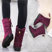Women's snow boots slope with tassels waterproof and non-slip