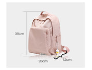 Solid color waterproof oxford casual backpack