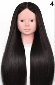 Wig head practice round hair