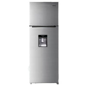 Chiq 330 Liters Double Door Fridge With Water Dispenser - Silver (3YRS WRNTY)