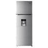 Chiq 330 Liters Double Door Fridge With Water Dispenser - Silver (3YRS WRNTY)