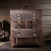 Men's backpack Backpack Bag retro crazy horse leather bag retro casual male computer bag