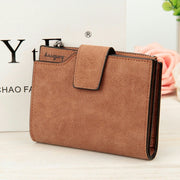 Manufacturers multifunctional Korean Ladies Purse vertical section nubuck leather zipper hasp multi card multicolor Wallet