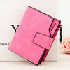 Manufacturers multifunctional Korean Ladies Purse vertical section nubuck leather zipper hasp multi card multicolor Wallet