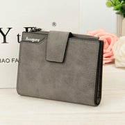 Manufacturers multifunctional Korean Ladies Purse vertical section nubuck leather zipper hasp multi card multicolor Wallet