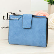 Manufacturers multifunctional Korean Ladies Purse vertical section nubuck leather zipper hasp multi card multicolor Wallet