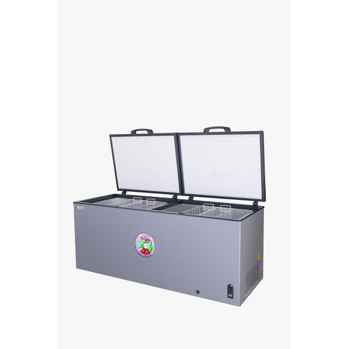 SPJ 960 Litres Hard Top Double Door Deep Freezer – Grey – (5 YR WRNTY)