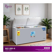 Roch 550 Litres Defrost Deep / Chest Freezer RCF-550-G (Sliding Glass) - Grey