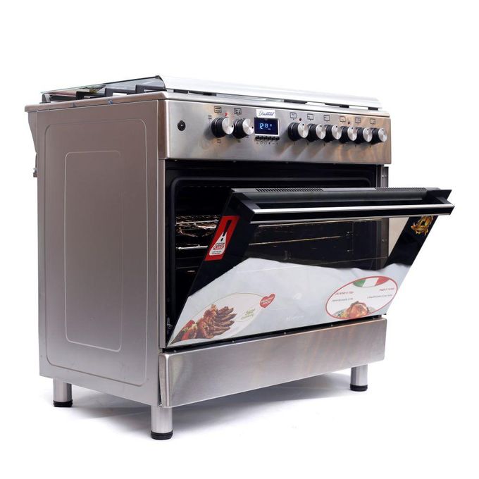 BlueFlame 90x60cm 4 Gas 2 Electric Diamond Cooker with Electric Oven E9042ERF