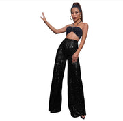 Polyester European And American Fashion Women's Wear Sequined Nightclub Trousers