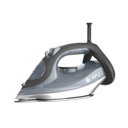 SPJ Multifunctional Steam Iron For Crisp Clothes - Ceramic Coated Soleplate, Steam Burst, Spray, Dry Function With Overheat Protection & Self-Cleaning Feature 2400w SIX-GRCS07 - Grey