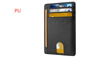 Card Holder Leather Foreign Trade Men RFID Anti-theft Swiping European And American Card Holder Male Amazon Hot Products Card Holder